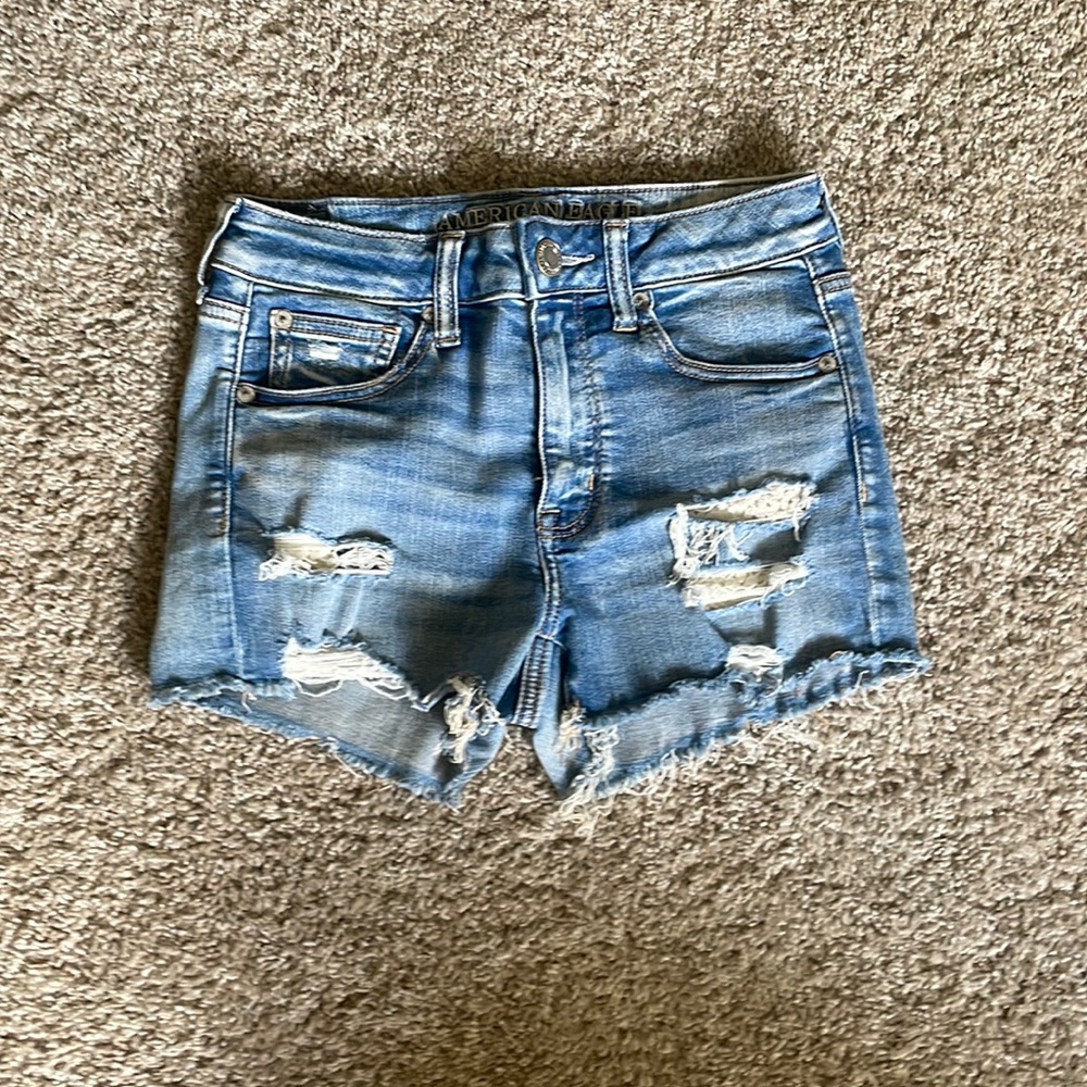 AE Blue jean shorts